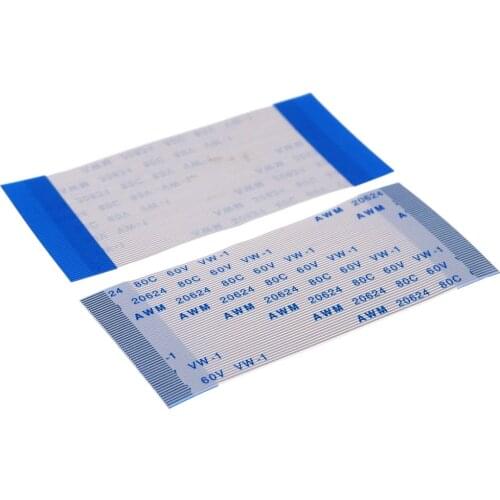 100pcs FFC FPC Flexible flat cable 55 PIN 0.5 mm pitch Same Sides Length 50 mm 60 mm 80 100 120 150 200 250 300 400 500 mm ZIF