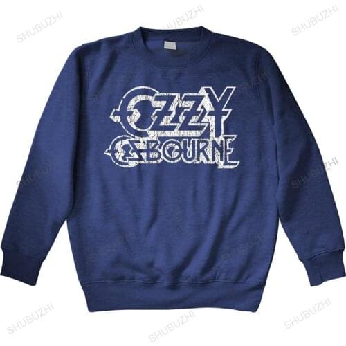 Cotton sweatshirt male hoody Ozzy Osbourne 'Vintage Logo' hoodies Fashion autumn Paried hoodies Man crew neck hoodie