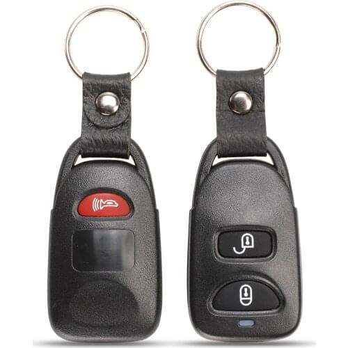 Jinyuqin 2 Buttons +1 Panic Car Key Shell for Kia Sportage 2005 -2014 Remote Car Keyless Fob Case Replcement