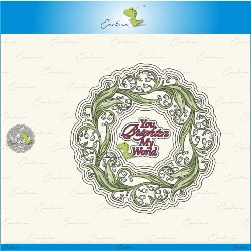 Lily of the valley lily round metal cutting dies 2021 new diy die molds Scrapbooking Paper Making die cuts crafts large die