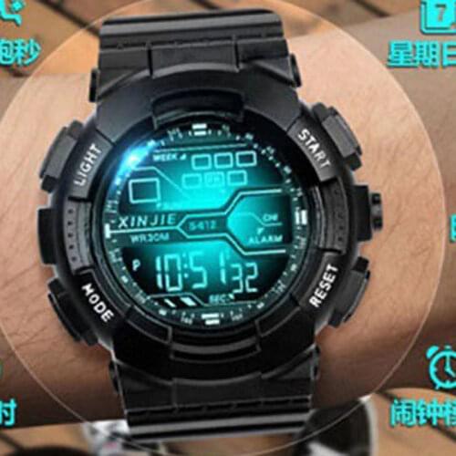 Multi-function Lights Digital Wristwatches The New Men Watch Movement Waterproof Electronic Mens Watches Fashion