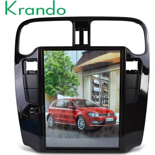 Krando Android 8.1 10.4" Tesla Vertical touch screen radio gps navigation multimedia system for VW Volkswagen Polo 2015