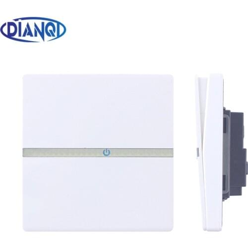 Wall Switch A Billing Control White Panel Material Flame-Retardant PC Start Way Rocker Switch 10a 220v1 Gang 2 Way White