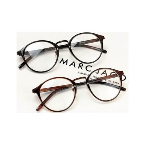Retro Round Eye Glasses Frame Men Women Ultra Light Vintage optical Myopia Eyeglasses Frame Plain Lens oculos de grau femininos