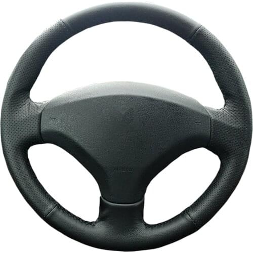 Custom Original DIY Car Steering Wheel Cover For Peugeot 308 Old Peugeot 408/artificial Leather Braid For Steering WheeI