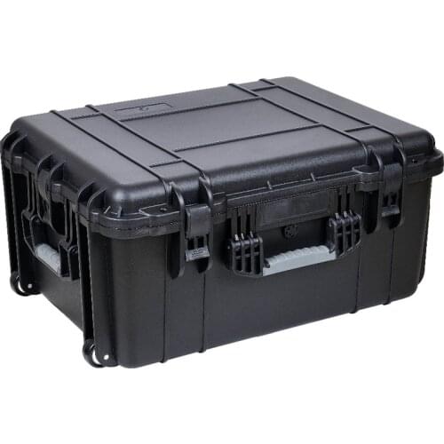 Wheeled plastic display case without foam,empty flight case with wheels