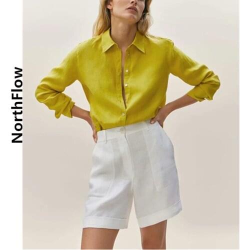 Northflow Shorts Women Faldas Mujer moda Solid Linen Pockets Tassel Vintage Harajuku Saia Shorts Womens