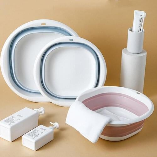 Collapsible Camping Wash Basin Foot Wash Basin Silicone Washbasin Folding Foldable Home Travel Portable Basin