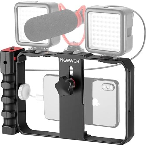 Neewer Smartphone Camera Stabilizer Video Rig,Filmmaking Case,Phone Video Stabilizer Grip Tripod Mount for Videomaker Film-Maker