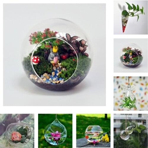 Glass Hydroponic Flowers Vase/Fairy Garden DIY Terrarium/Candlestick