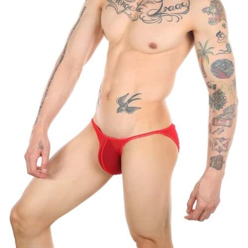 New Mens Underwear T-Back G-String Briefs Sexy Breathable Tangas Mesh Thong See Through Lingerie Panties Gay U Convex Thong