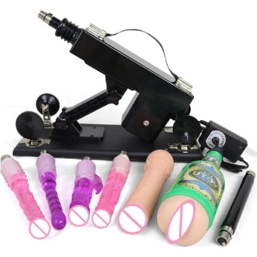 Fredorch New Sex Machine for men and women female vibrator with 5 dildos adjustable angle retractable machine guns sex-toys