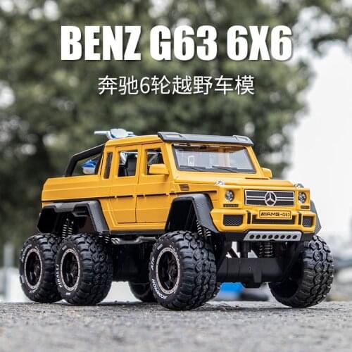 1:28 Mercedes-Benz Big G Alloy Car Model Large G63 Simulation Off-Road Vehicle Car Model Decoration Boy Toy Car Collection Gift