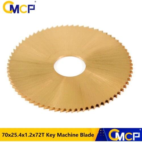1pc 70x1.2x25.4mm 72T Titanium Coated Key Machine Cutter Circular Saw Blade Fit Horizontal Key Cutting Machine Locksmith Tools