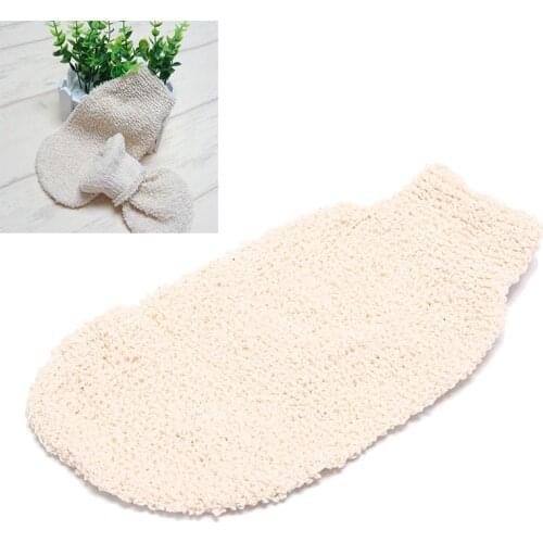 1pc Shower Gloves Exfoliating Wash Skin Spa Bath Gloves Natural Bamboo Fiber Bath Exfoliating Scrubber Washcloths