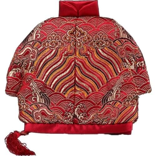 10pcs Vintage Seawater Small Zipper Pouches Coin Purse Gift Bag Christmas Wedding Party Favor Chinese Silk Brocade Card Holder