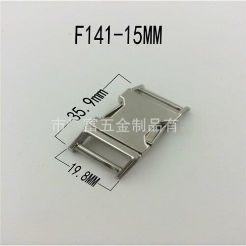 Small Little Size 100Pcs For 15mm Webbing Straps Custom Metal Curved Side Release Buckles Pets DIY Accessories Wholesale Retail