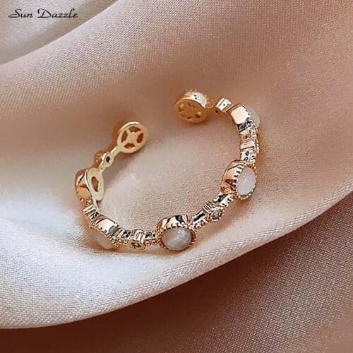 18K Gold Plated Copper 30% Silver Rings for Women Simple High Quality Hypoallergenic Color Retention Female Finger Ring