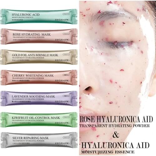 20PCS SPA Collagen Rose Hyaluronic Acid Soft Jelly Mask Powder Face Mask Anti Aging Anti Wrinkle Peel Off Rubber Facial Mask