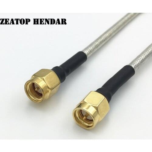 5Pcs SMA Male Jack to SMA Male Plug Semi Rigid RG402 Cable RF Semi-rigid Coaxial Pigtail Wire 10CM 15CM 20CM 30CM 50CM 1M
