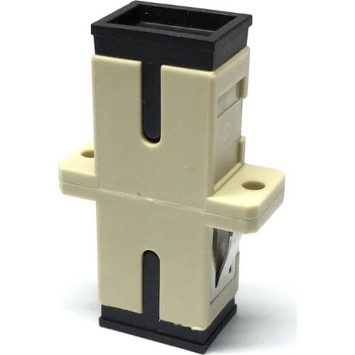 50pcs SC/UPC Adapter-Multimode -Simplex-with Flange-Grey