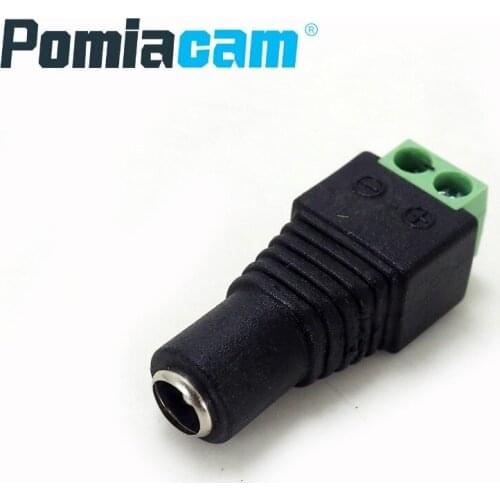 B-G4 100pcs/lot DC Power female Connectors plug 5.5 x 2.1mm jack Adapter Power Supply connector For Led Strip Light