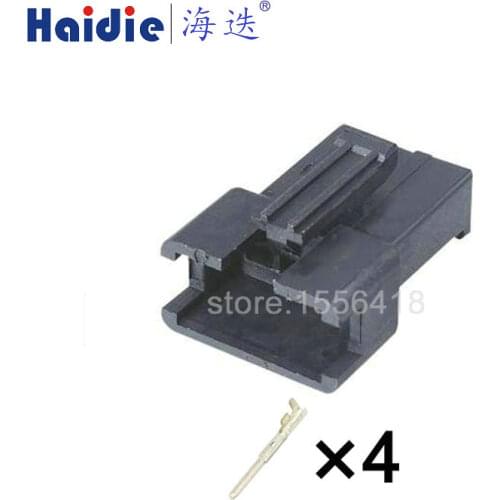 Free shipping 10sets 4pin auto plug cable unsealed connector SM-4A