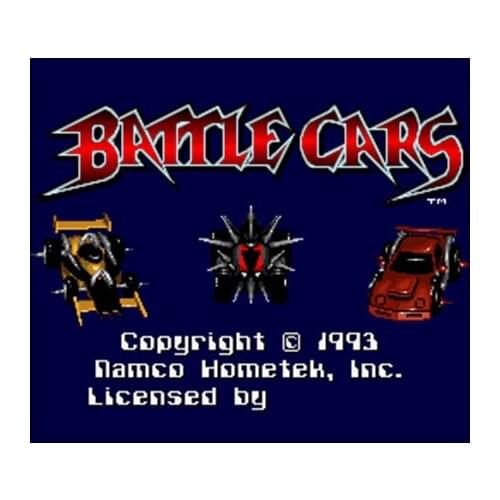 Battle Cars NTSC Version 16 Bit 46 Pin Big Gray Game Card For USA Game Players