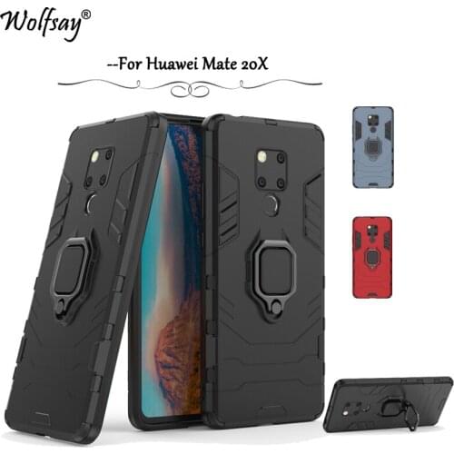 For Huawei Mate 20 X Case Shockproof Armor Silicone Cover Hard PC Phone Case For Huawei Mate 20 X Back Cover For Huawei Mate 20X