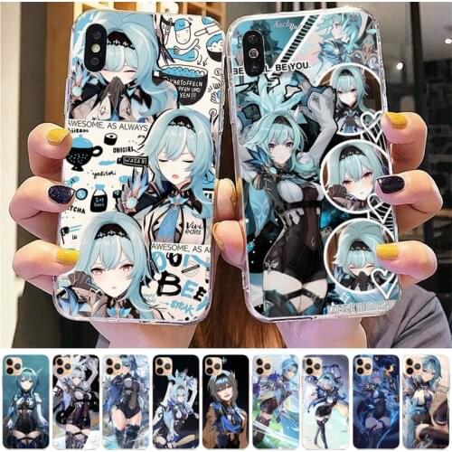 TOPLBPCS Genshin Impact Eula Phone Case for iPhone 11 12 pro XS MAX 8 7 6 6S Plus X 5S SE 2020 XR case