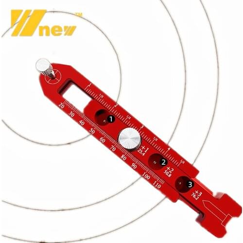 Woodworking Fixed-point Circle Scriber Metric/British Adjustable Round Marking Gauge Aluminum Alloy Carpenter Gift Glass Breaker