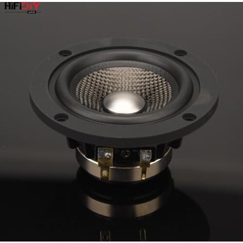 HIFIDIY LIVE neodymium 3.7 inch 93mm Full frequency speaker unit 4OHM30W High Alto bass loudspeaker P3-93N Titanium carbon fiber
