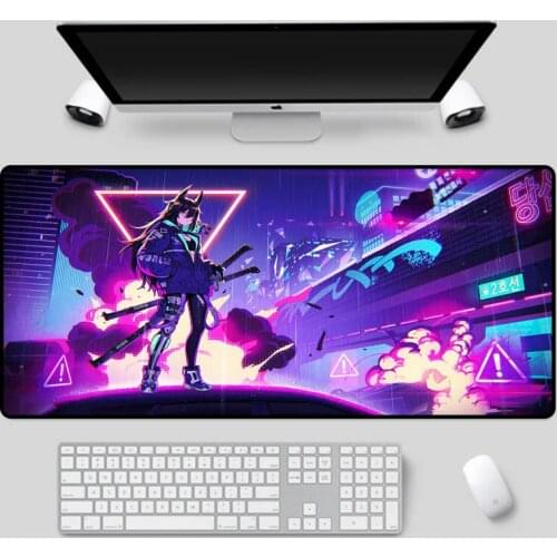 XGZ Exquisite anime mouse pad, large size, cool girl desk mat, multi-size selection, high-quality non-slip keyboard pad