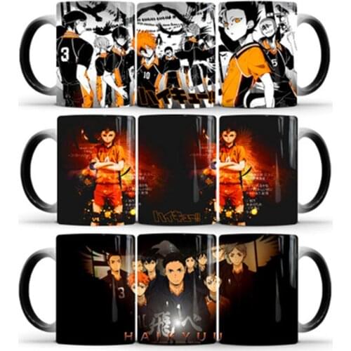 Haikyuu Oikawa Tooru Ceramic Cups Changing Color Mug Milk Coffee Mugs Anime Figure Model Friends Gift Student Breakfast Cup