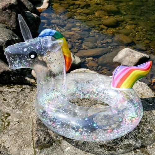Summer Wading Sports Swimming Swimming Ring Full Sequined Flamingo Swimming Ring Unicorn Swimming Ring Cute Shape Swimming Ring