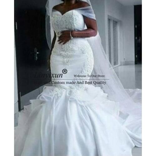 Linyixun Satin Wedding Dresses