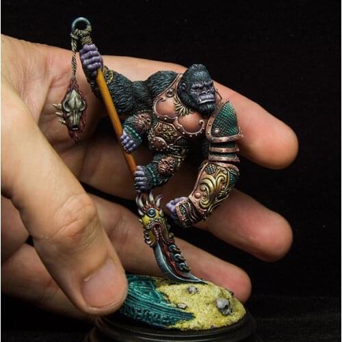 1/24 resin model full body model gorilla warlord model handmade free shipping R112