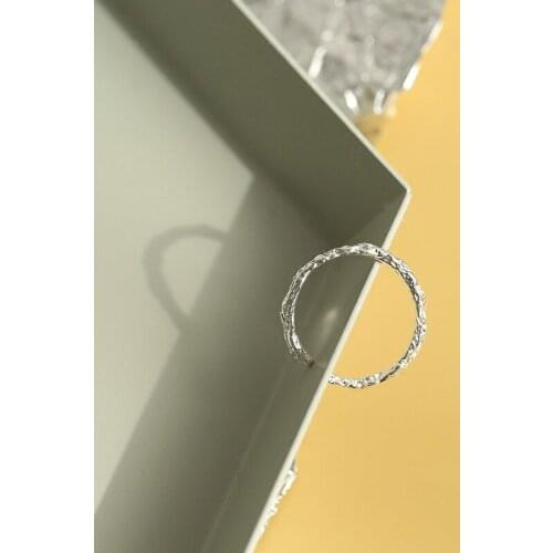 Fashion Jewelry Metal Rings Popular Simply Design Single One Row Silvery Plating Women Finger Ring For Girl Gifts