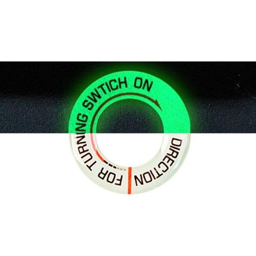 Motorcycle Glow Key Ring Hole Sticker Motorbike Car Lumunous Ignition Switch Sticker Decal Circle Light Decoration Universal