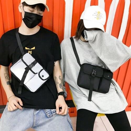 Chest Rig Bag Reflect Light Function Tactic Single Shoulder Span Package Hip Hop Function Backpack