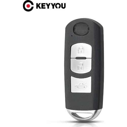 KEYYOU Smart Remote Key Shell Case 2/3/4 Button Fit For Mazda CX-3 Axela CX-5 Atenza Model SKE13E-01 SKE13E-02 2015 2016 2017