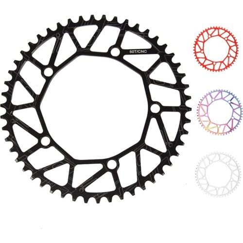 130BCD Bicycle Chainring 46-58T Ultralight Aluminum Alloy Folding Bike Chain Wheel Oil Slick Narrow Wide Tooth Bicycle ChainRing