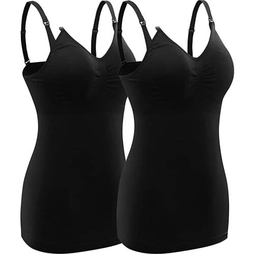 Ladies Nursing Underwear High Elastic Body Shaping Front Buckle Maternity Clothes Breastfeeding Pregnant Camis Tank Top