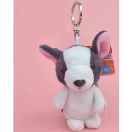 1 Pcs Dark and White Dog Small Plush Pendant Toy, Kids Doll Keychain / Keyholder Gift Free Shipping