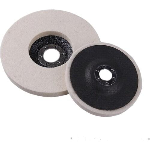 100mm 125mm Felt Wheel Stainless Steel Glass Steel Wood Polishing Angle Polishing Abrasive Tools Wool Disc