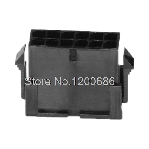 2 * 6p 430201200 Micro-Fit 3.0 Plug Housing Dual Row 12 Circuits for PC computer ATX CPU Power connector plastic shell Housing