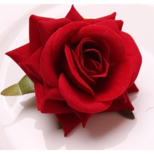 20pcs Exquisite electroplating UV rose napkin clasp wedding napkin ring hotel model room home napkin ring