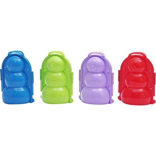 3D Snowman Model Making Mold Winter Plastic Kids Toys 2020 Outdoor Funny Sports Tools Toys Snow Sand Maker Mould New Year Gifts