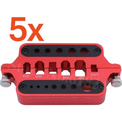 5x Aluminum Soldering Insulate Station Hobby for XT60 XT90 Deans Banana Plug Connector RC Tools For Battery ESC BEC Car Airplane