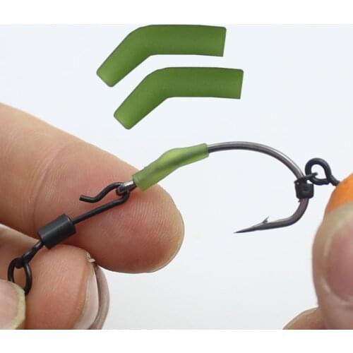 30pcs Carp fishing Accessories D Rig kickers hooks line aligners sleeve anti tangle sleeve for hair ronnie rigs end tackle